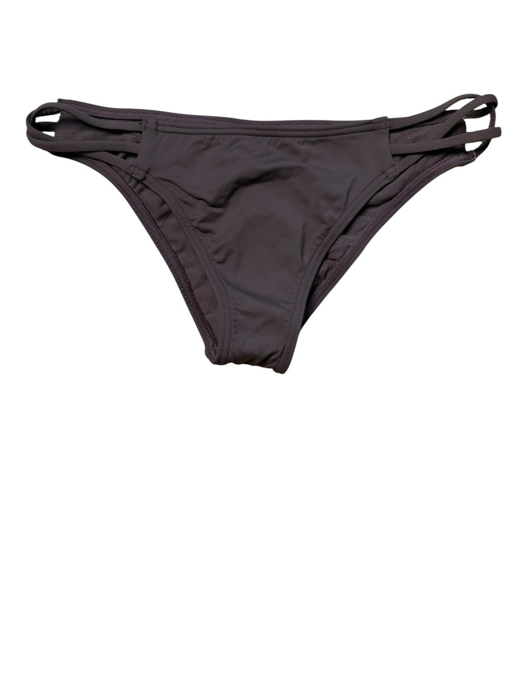 O'Neill Chocolate Brown triple-strap Bikini Bottom cheeky Size Small NWT